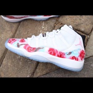 jordan 11 with roses